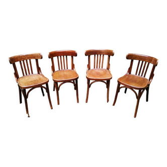 Series of four bistro chairs