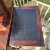 19th century flamed mahogany stepped desk