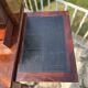 19th century flamed mahogany stepped desk