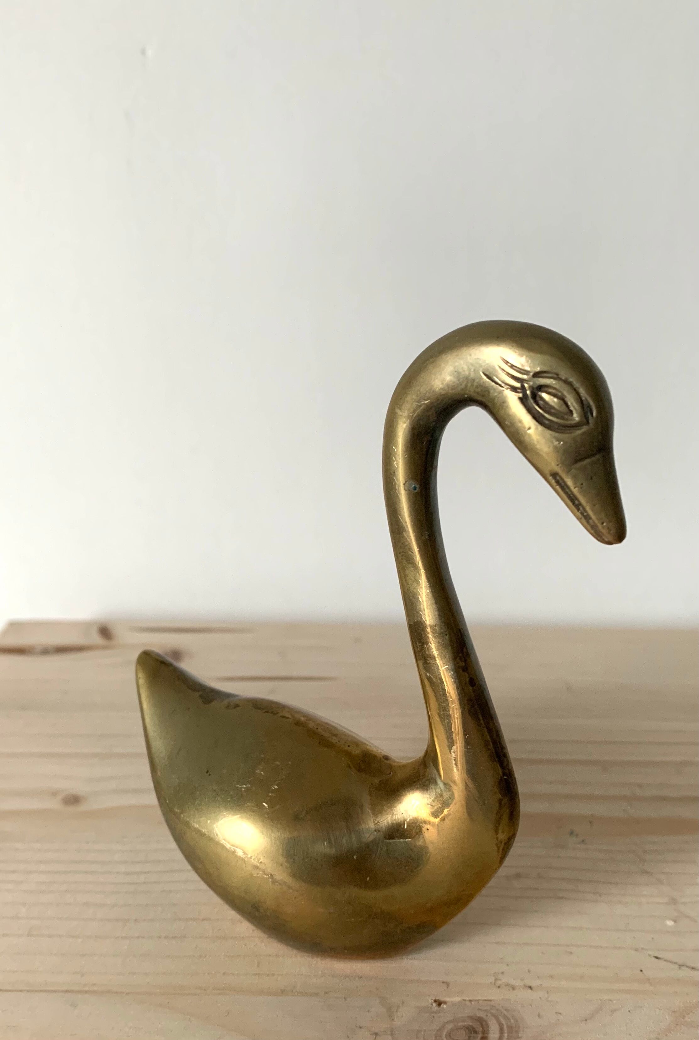 Brass swan