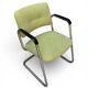 Fauteuil vintage Strafor Steelcase 421, vert chiné
