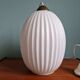 Scandinavian suspension lamp in white opaline 1960s