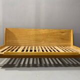 Mid-century folding sofa bed by Drevotvar, 1970s, Czechoslovakia