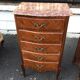 Pair of Louis XV style marquetry chiffonniers