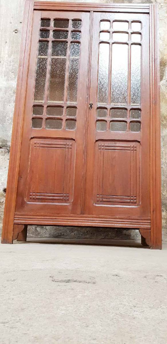 Glass-glazed Parisian wardrobe