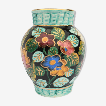 Vase Monaco à motif de fleurs colorées