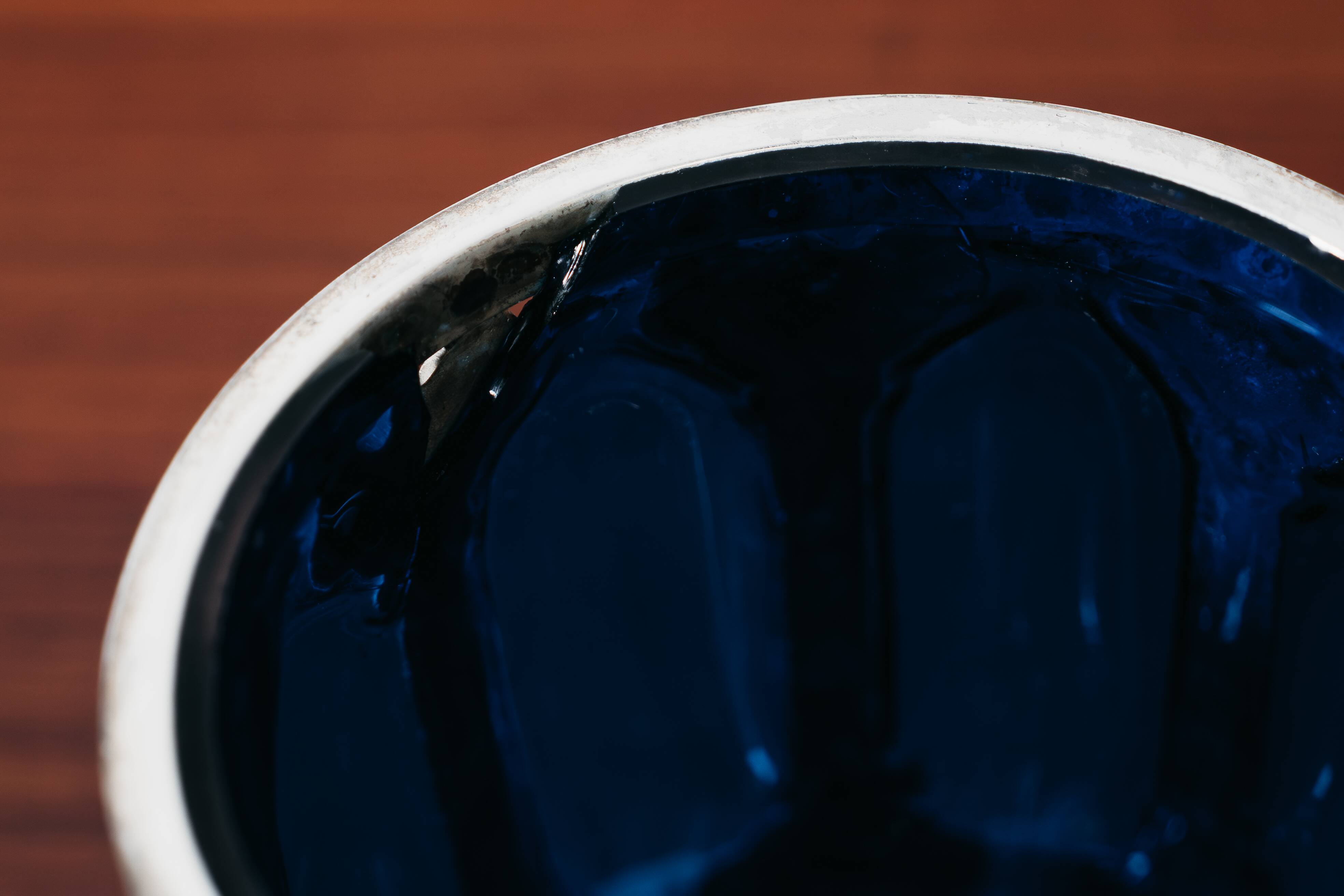 Centrotavola Large Royal Sheffield Collection Blue Service Jar 1950’s