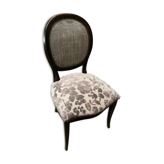 Chaise médaillon noire