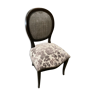 Black medallion chair