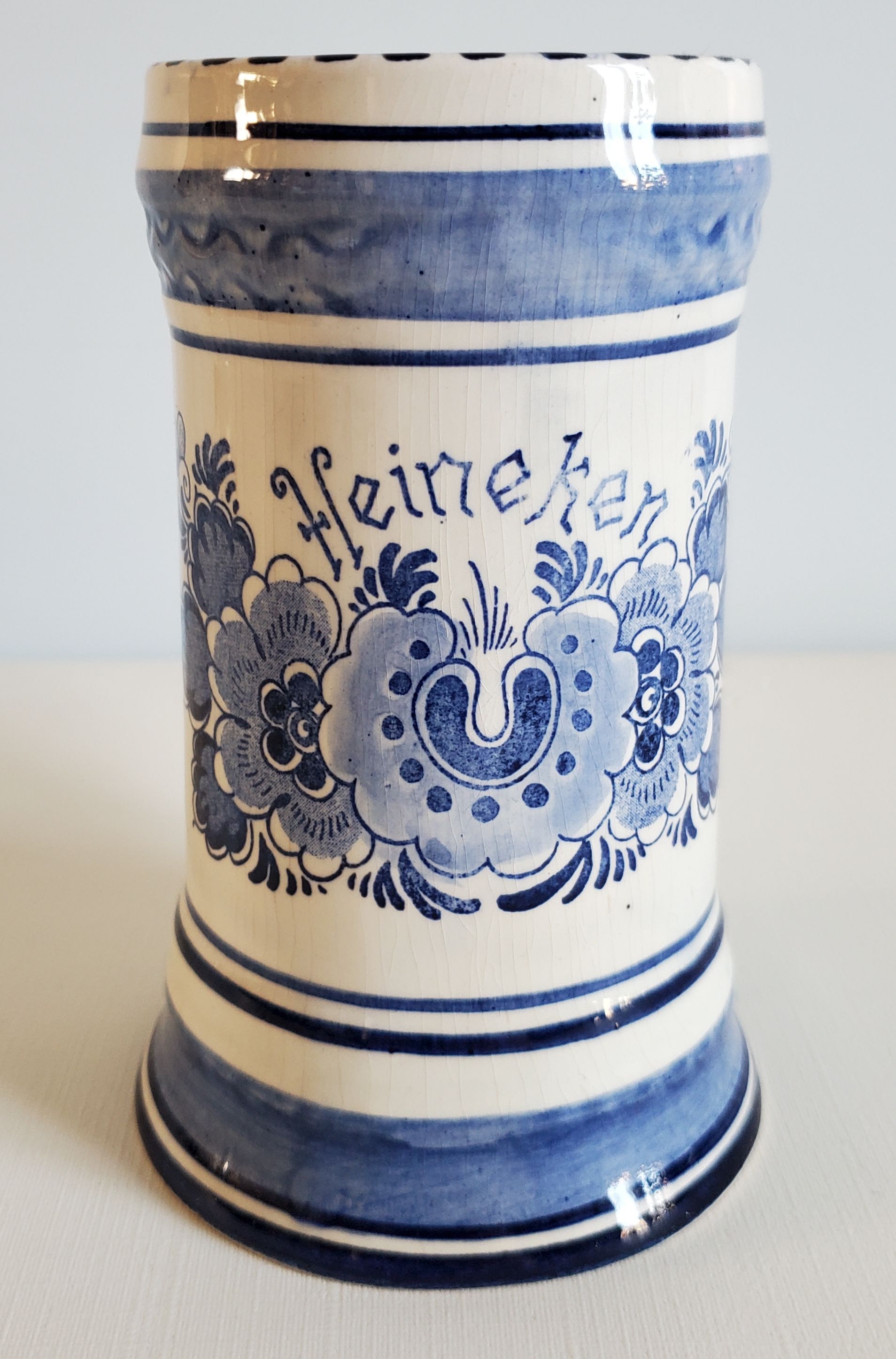 Heineken Delft beer mug