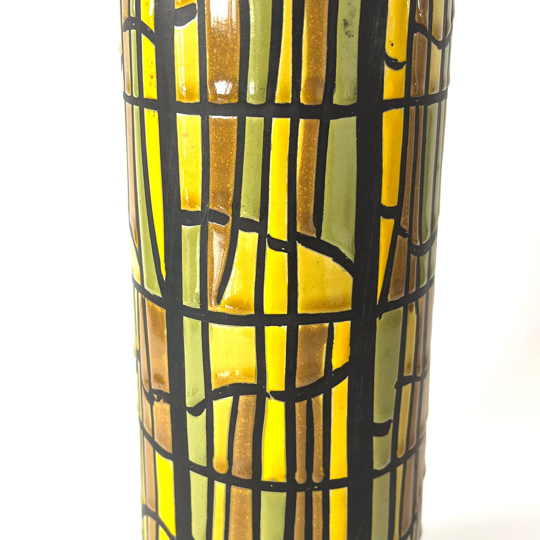 Alvino Bagni roll vase for Raymor – Italian glazed ceramic - MCM