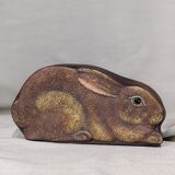Painted cardboard rabbit box