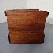 Danish Rosewood & Glass Side Table, 1960s