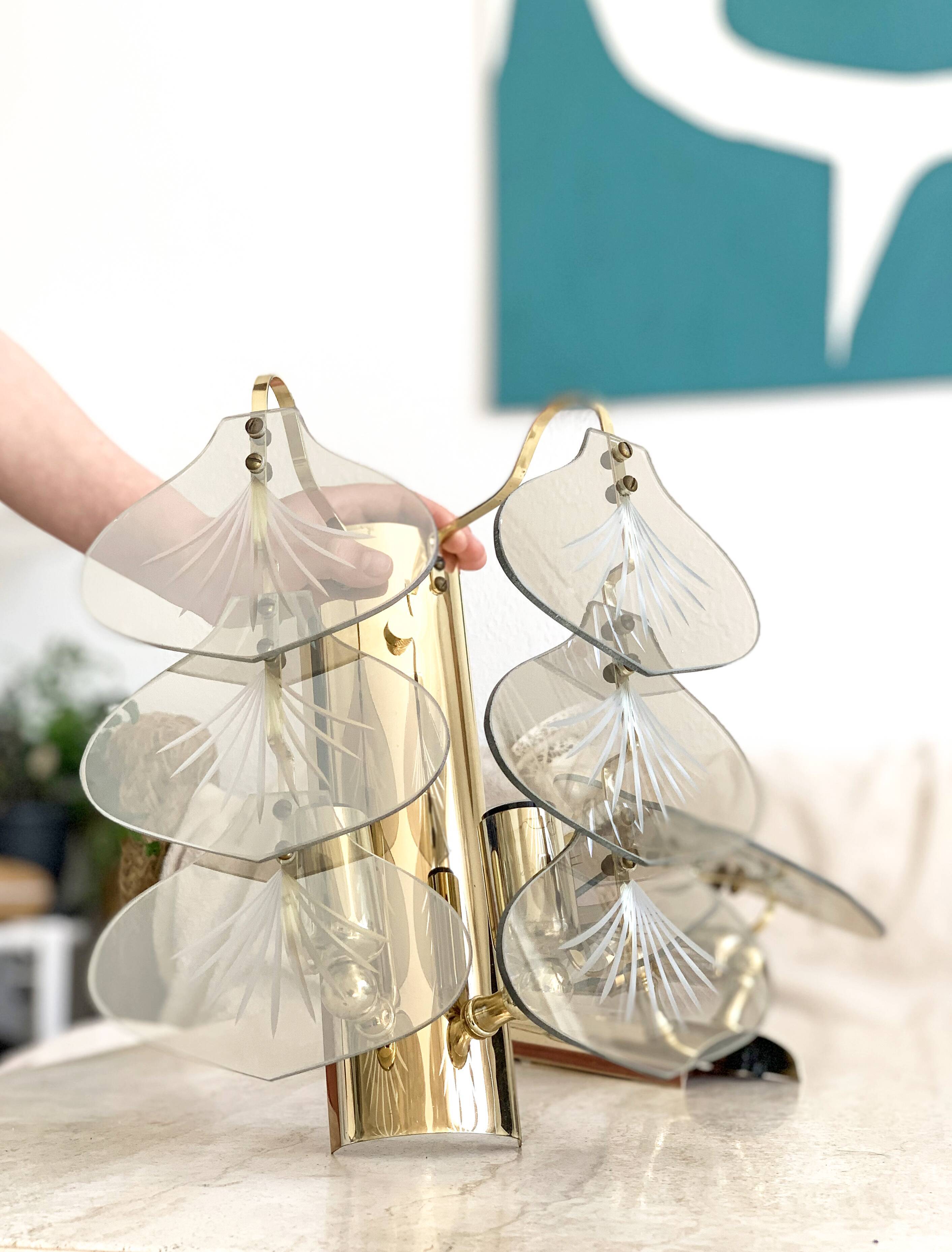 Pair of vintage wall lights from the 1970s