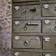 Antique hardware cabinet with 48 drawers, circa 1900.