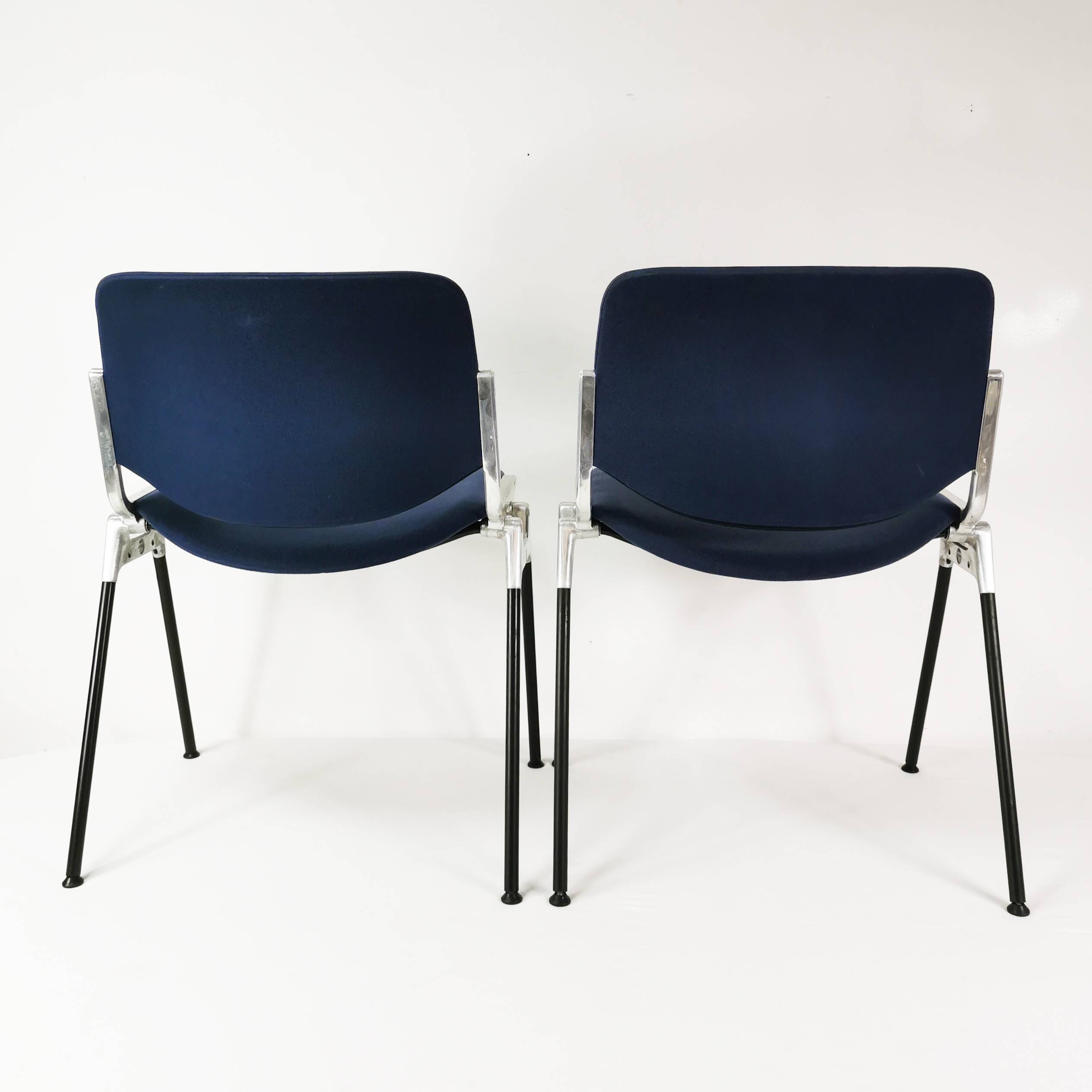 Pair of modernist chairs, Anonima Castelli, designed by G. Piretti, Italy