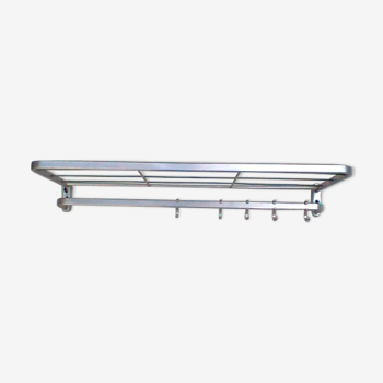 Coat rack/shelf modernist aluminum