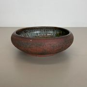 Ceramic studio pottery bowl shell element by gerhard liebenthron, germany, 1970s