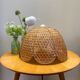 Suspension en rotin vintage forme fleur
