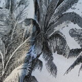 5-piece rattan salon 70/80 year jungle fabric