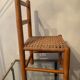Scandinavian children's chair sitting in rope 70s