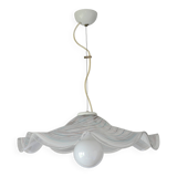 Vintage Murano lamp / swirl glass chandelier / unique hanging lamp 1980's