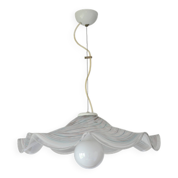 Lampe de Murano vintage / lustre en verre tourbillonnant / lampe suspendue unique des années 1980