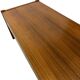 Vintage low sideboard with drawers 70's walnut veneer design