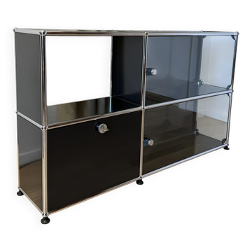 Commode USM Haller en Noir Graphite