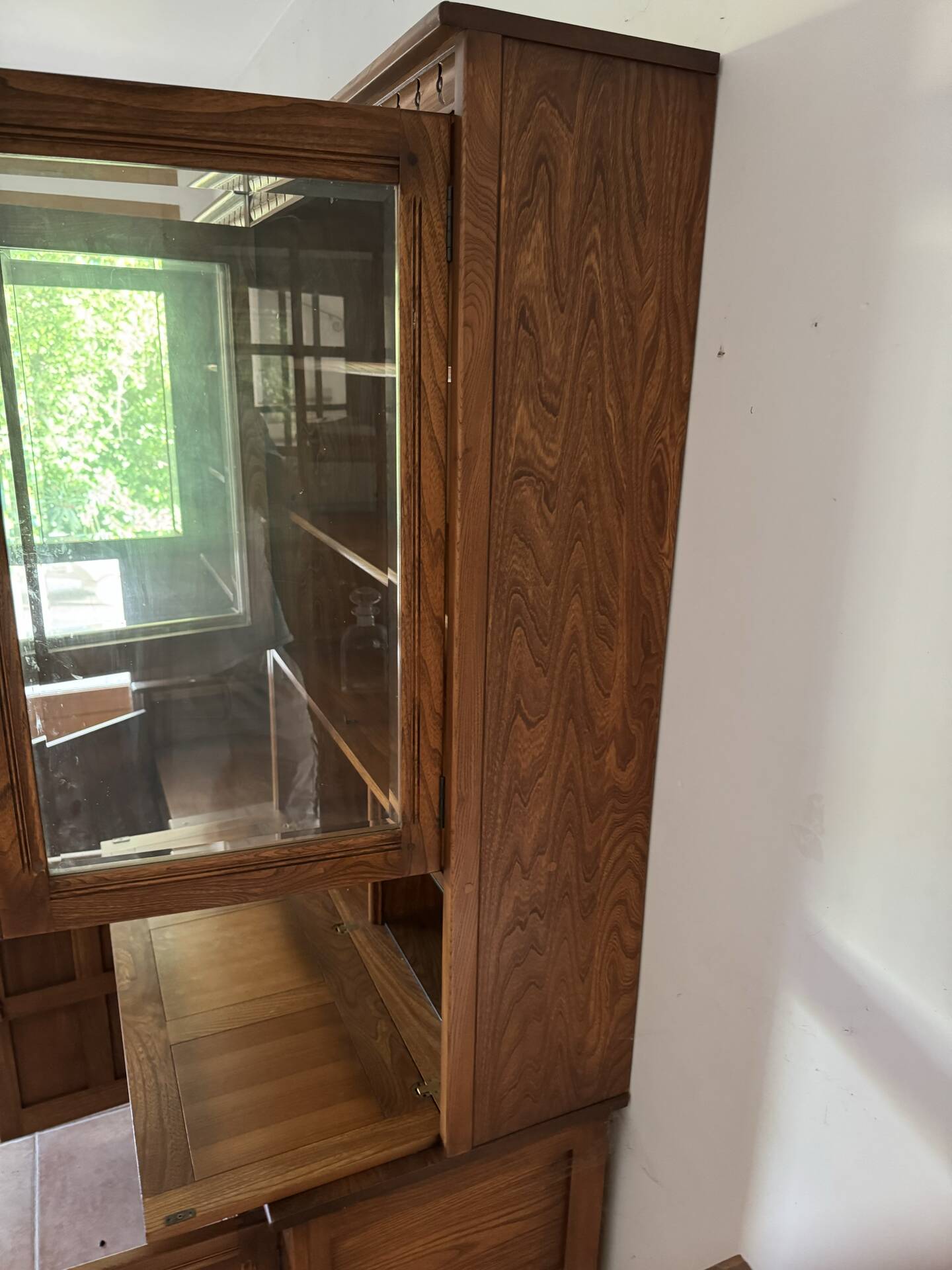 Ercol library cabinets storage England in elm