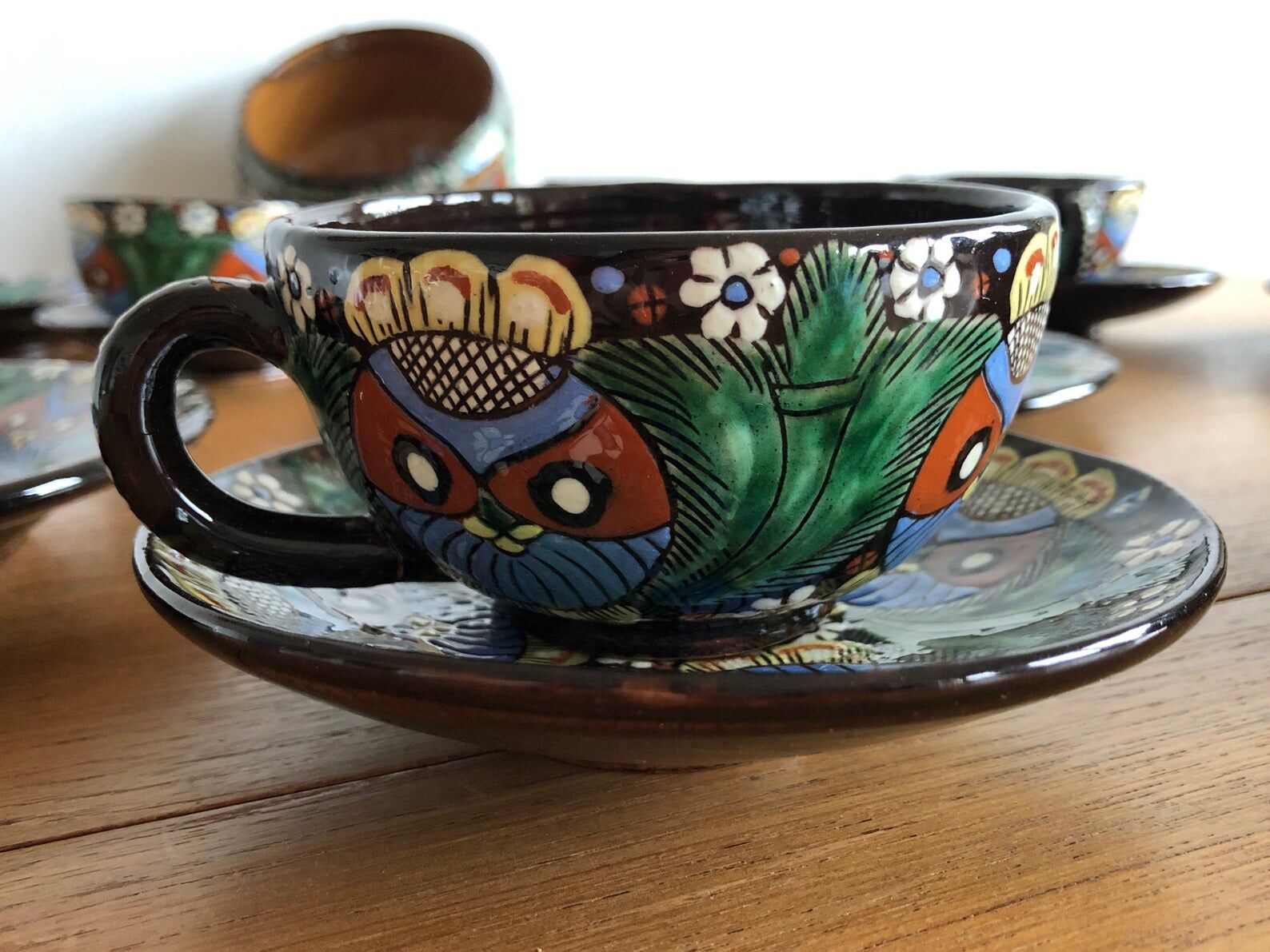 Heimberg 20th Swiss Ceramic Dessert and Coffee Service