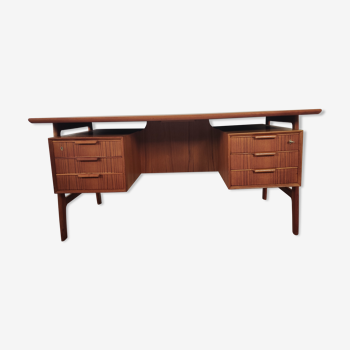 Bureau en teck par Gunni Omann "modèle 75" pour Omann Jun, Dänemark 1960