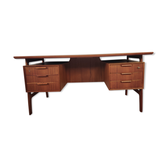 Bureau en teck par Gunni Omann "modèle 75" pour Omann Jun, Dänemark 1960