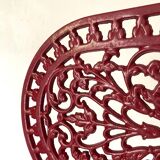 Oval cast iron trivet
