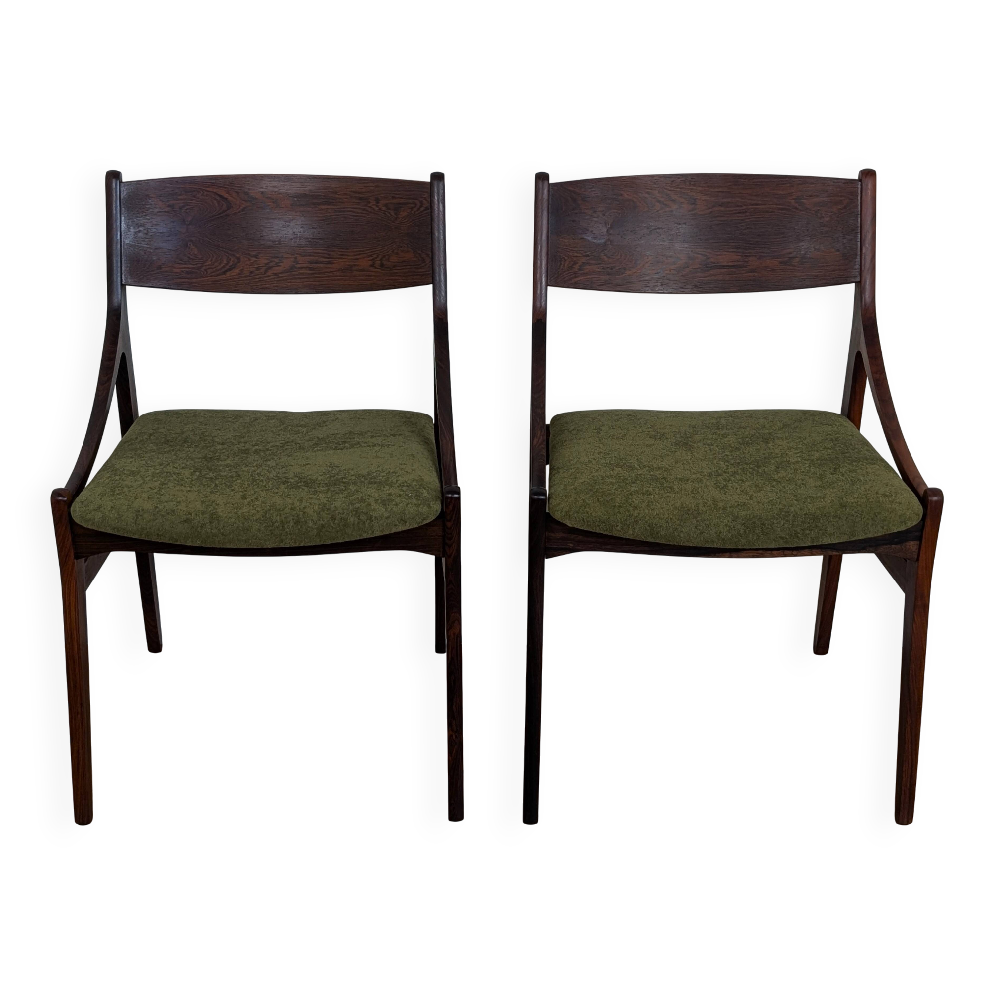 Paire de chaises danoise en palissandre