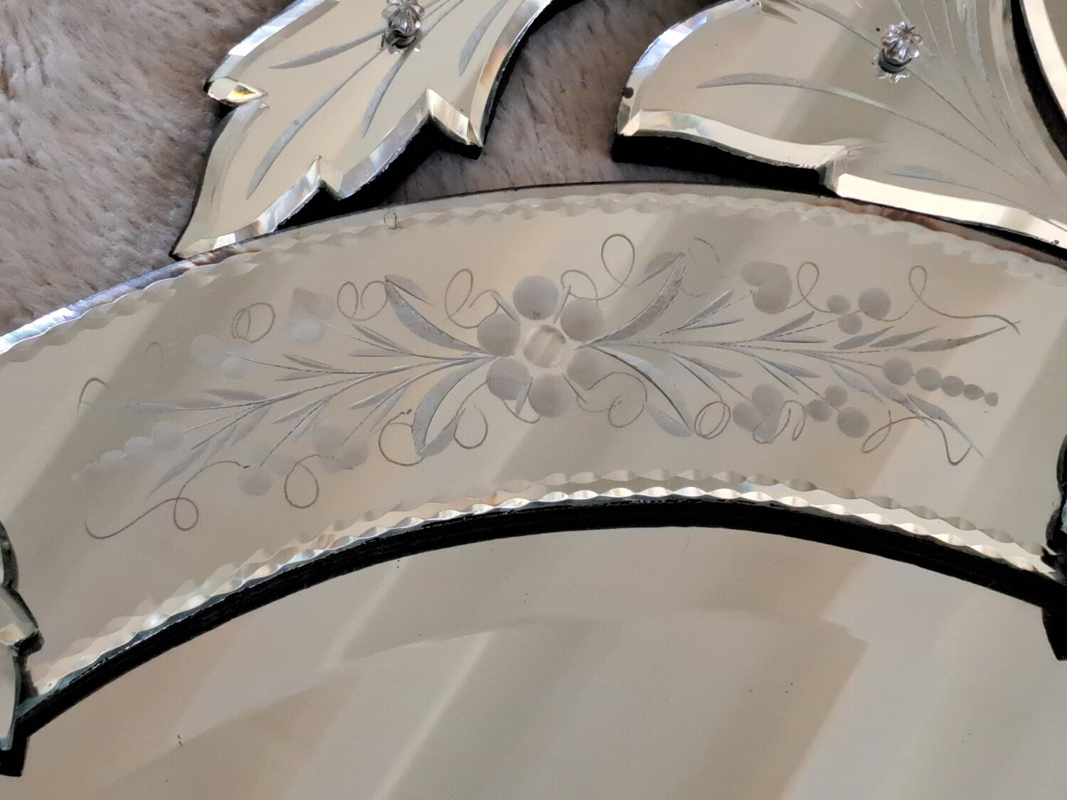 Oval Venetian mirror