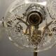 Italian Liberty Bronze Chandelier, 1940s