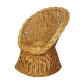 Fauteuil enfant rotin