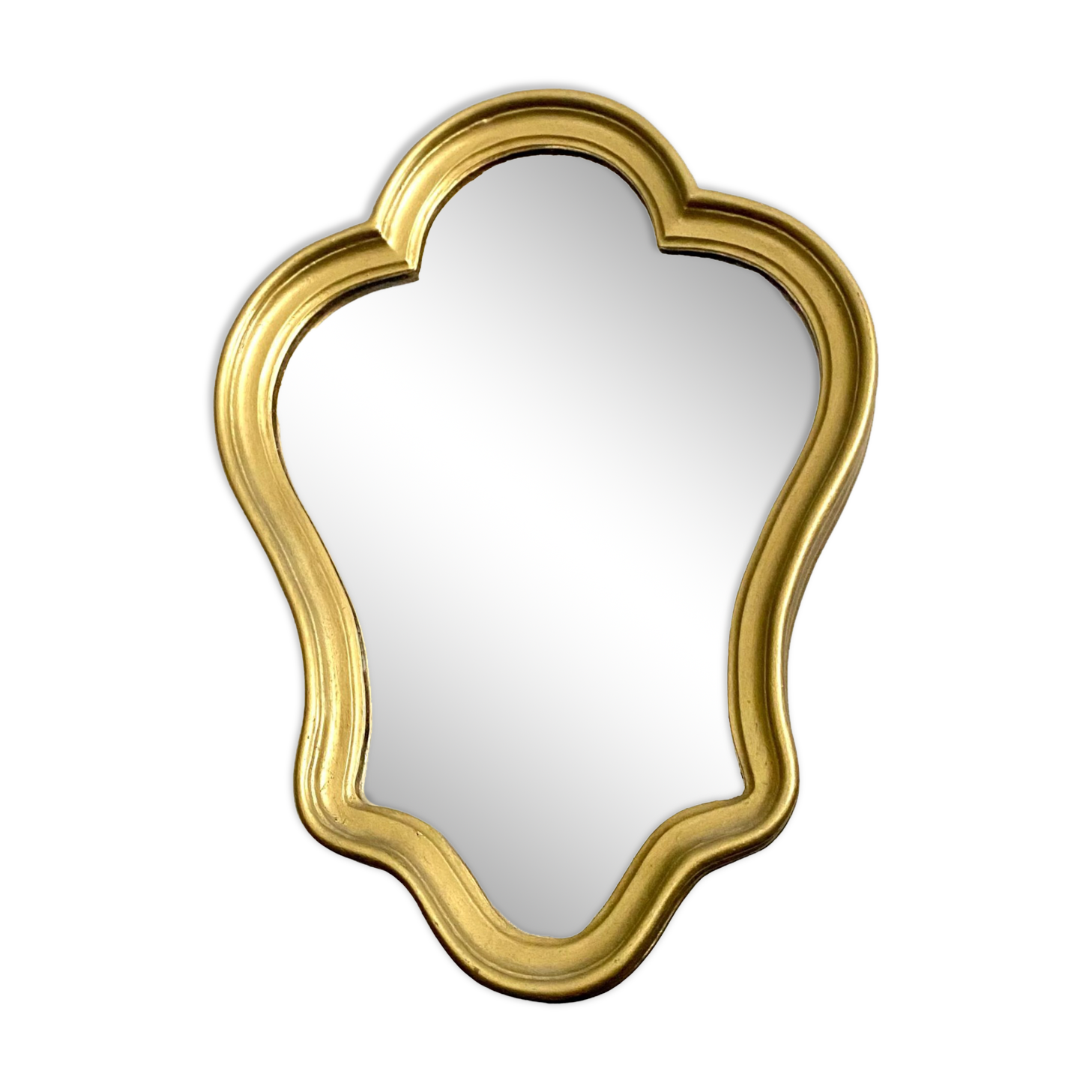 Miroir doré, 34x25 cm