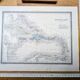 The Antilles, old map, printed in 1852.