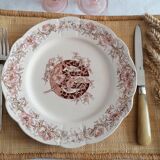 Plate Longchamp iron earth Number E