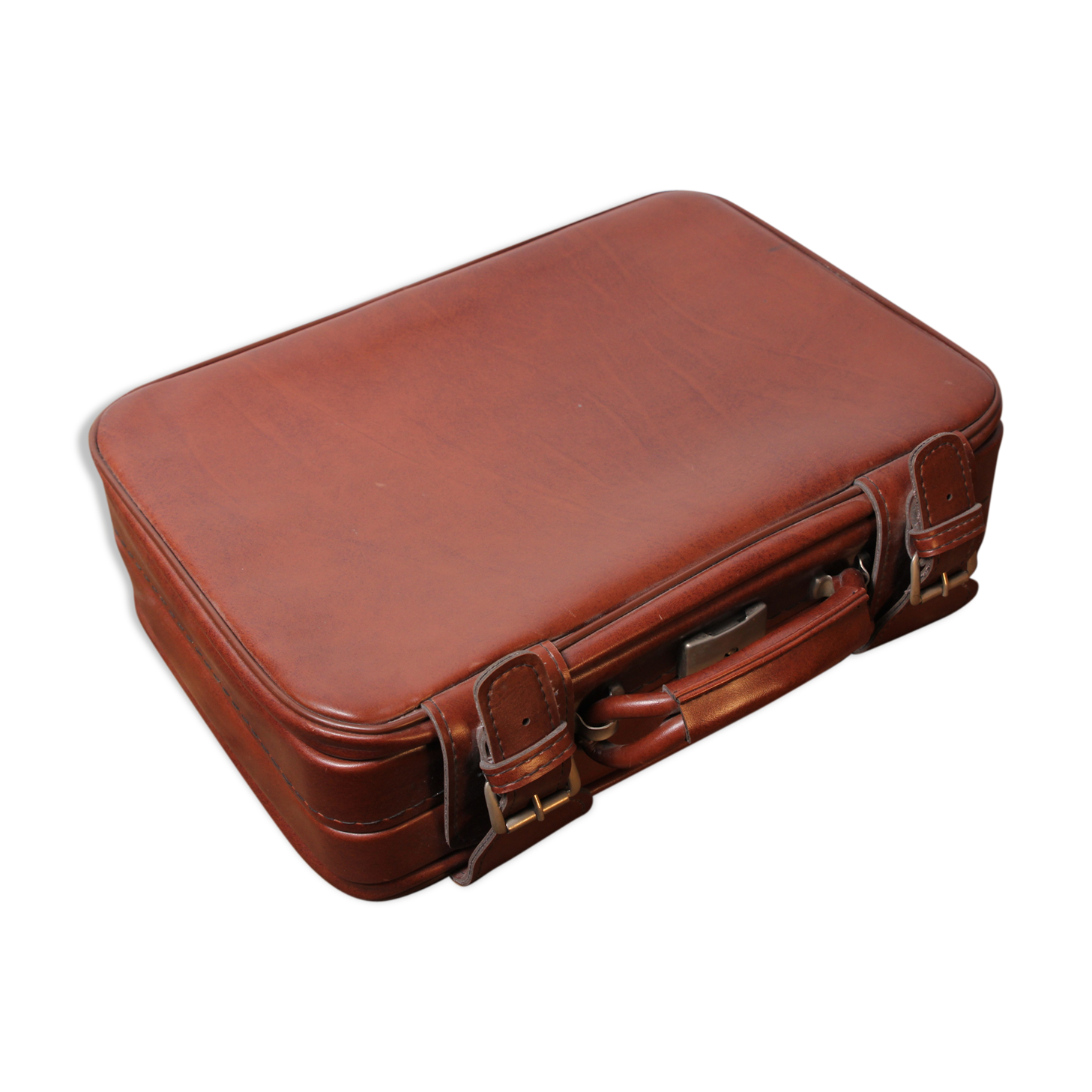 Valise camel vintage