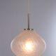 Very rare glass hanging lamp by doria leuchten, 1960, germany