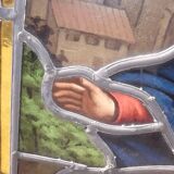 19th century stained glass window “Jesus”