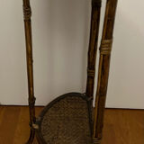 Small rattan pedestal table