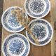 Vintage flower plates