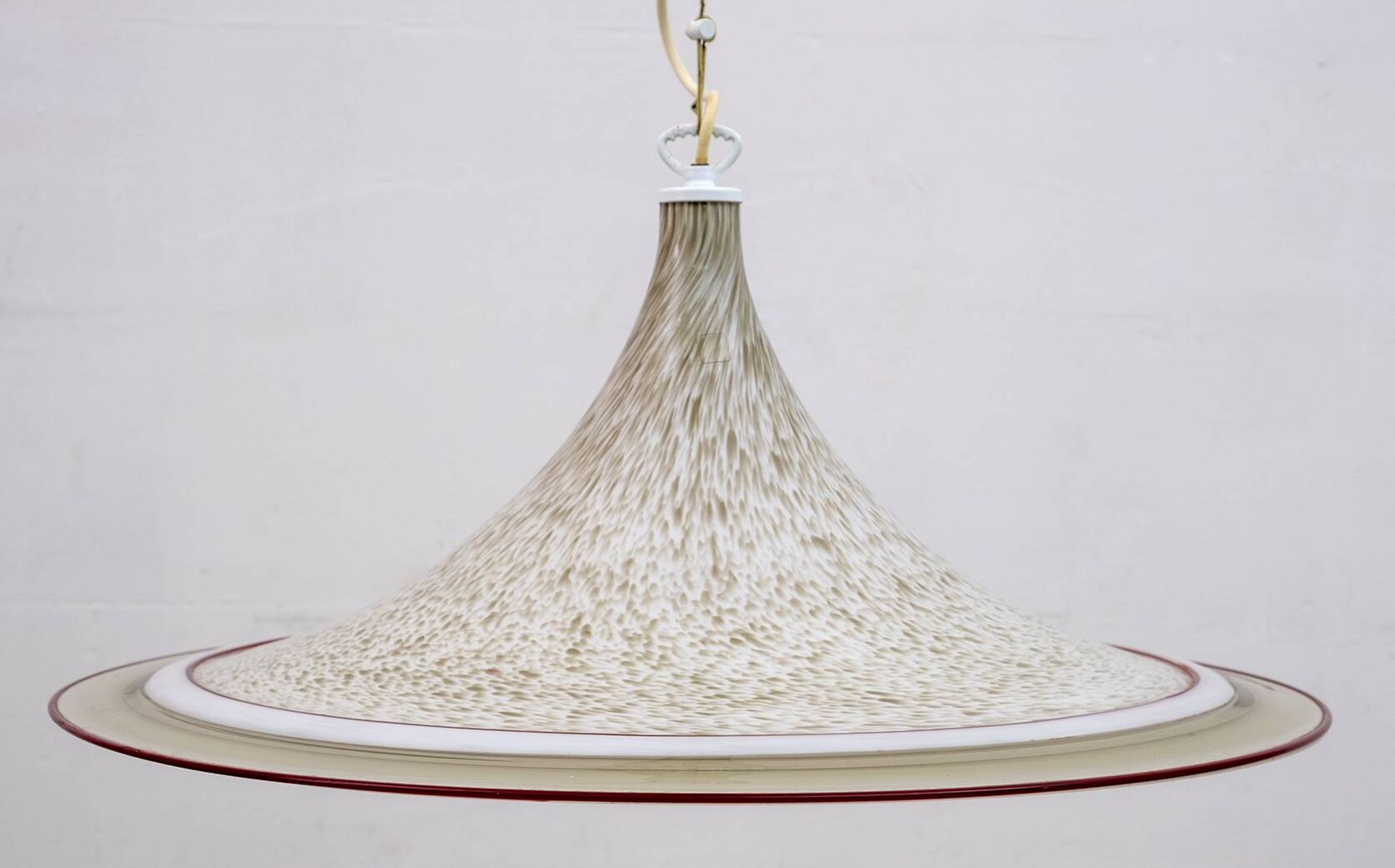 Lustre italien moderne du milieu du siècle en verre de Murano, 1970