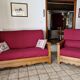 2-SEATER CHALET-STYLE SOFA AND ARMCHAIR, Jacques LELEU Collection