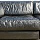 De Sede DS-76 sofa, black leather, modular, Switzerland, 1970s