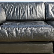 Canapé De Sede DS-76, cuir noir, modulable, Suisse, années 70